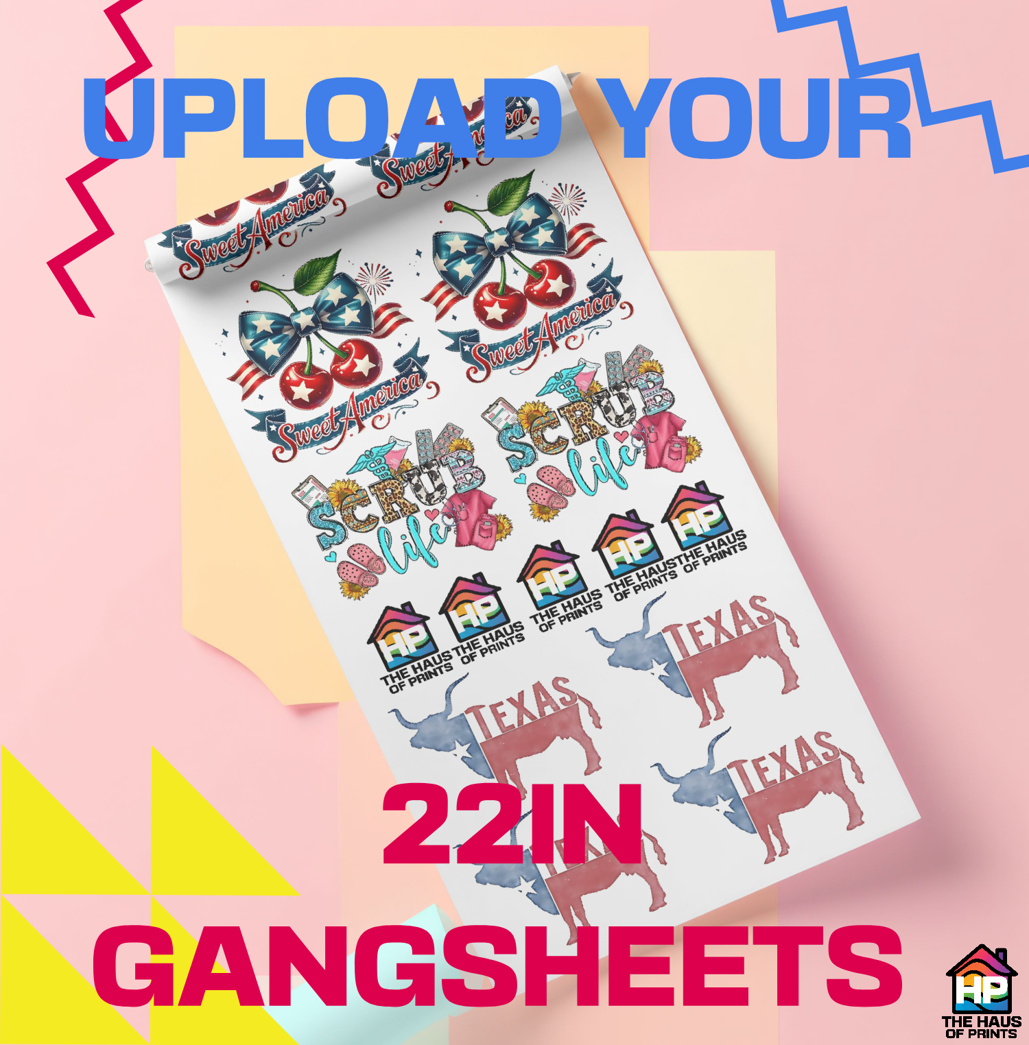 Upload Your Ready To Print Gangsheet